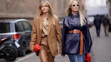 Jeanette Madsen und Thora Valdimars in den Jacken-Trends 2025 