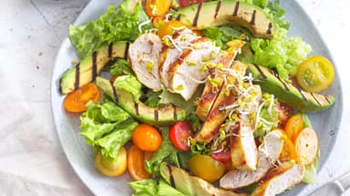 Avocado-Hähnchen-Salat