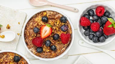 Gebackenes Oatmeal 