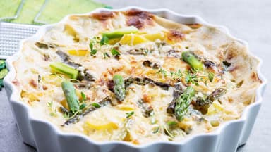 Spargel-Kartoffel-Auflauf
