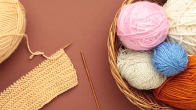 Gestrickte Maschenprobe