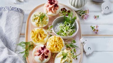 Gefüllte Eier mit Frischkäse 