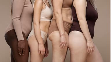 Frauen mit verschiedenen Körpertypen