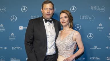 Lars Klingbeil mit seiner Ehefrau 