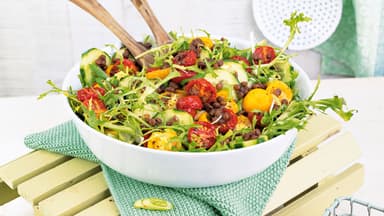 Tomaten-Linsen-Salat