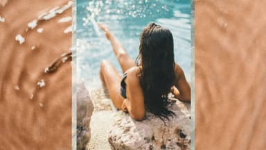 Frau am Meer