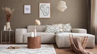 Ein stylisches Wohnzimmer