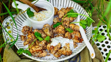 Gegrillter Tandoori-Blumenkohl 
