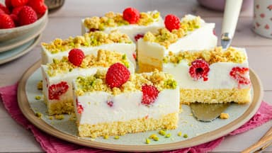 Joghurt-Himbeer-Schnitten 