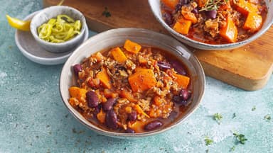 Kürbis-Chili con Carne 