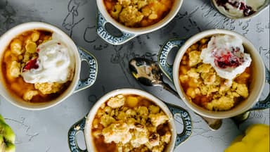 Quitten-Birnen-Crumble 