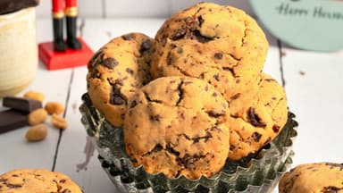 Erdnussbutter-Cranberry-Cookies 