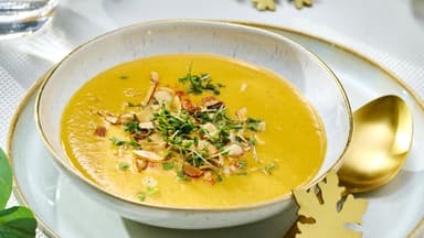Süßkartoffel-Kresse-Suppe 