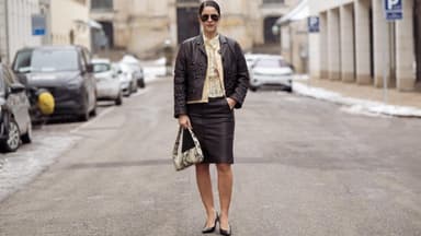 Bleistiftrock Streetstyle 