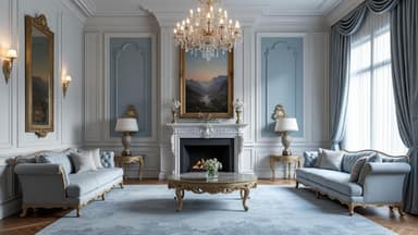 Ein Wohnzimmer im Bridgerton-Stil