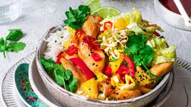 Hähnchen süß-sauer 