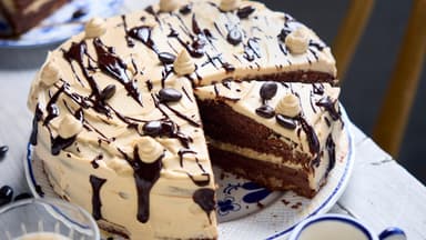 Mokka-Dripping-Torte 