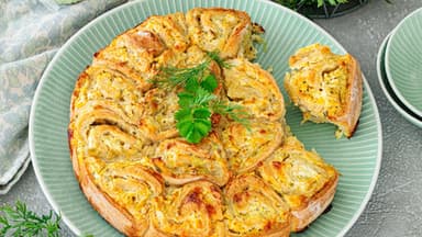 Gemüsezupfbrot für Ostern 