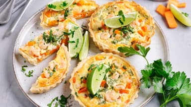 Krabben-Möhren-Tartelettes 