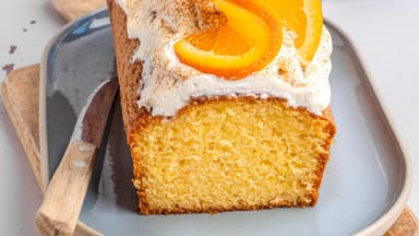 Orangenlimonaden-Kuchen mit Schmandcreme 