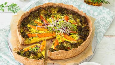 Möhren-Brokkoli-Quiche 