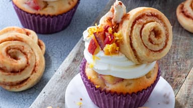 Muffins mit Zimtschnecken 