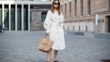 Plateau-Sandalen Streetstyle 