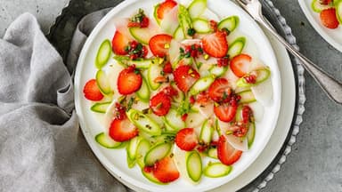 Spargel-Erdbeer-Carpaccio 