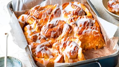 Zimtschnecken mit Vanillepudding 