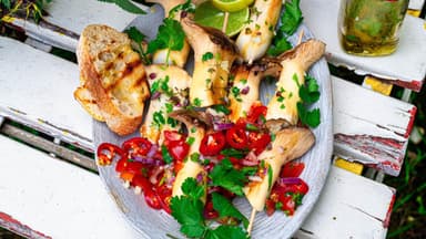 Kräuterseitlinge vom Grill 