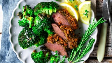 Lamm mit Pistazienkruste 