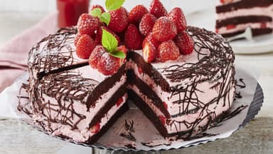 Erdbeer-Schoko-Torte 
