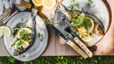Gegrillte Kräuter-Dorade