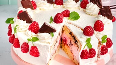 Himbeer-Minz-Torte 