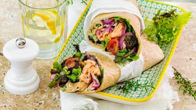 Sommerwraps mit Lachs 