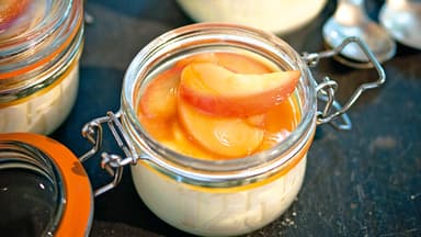 Bayerische Creme mit Äpfeln