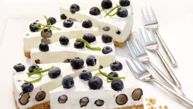 Blaubeerkuchen mit Frischkäse