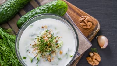 Kalte Gurkensuppe Tarator