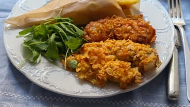 Crispy Stripes - leckere Hähnchenbrust in leckerer Cornflakes-Pannade