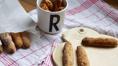 Dinkelstangen ohne Zucker