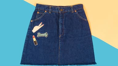 DIY Fransenrock mit Patches