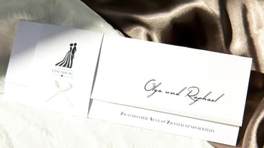 Selbstgemachte Hochzeitseinladung