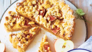 Feigen-Apfel-Tarte mit Maronen-Creme