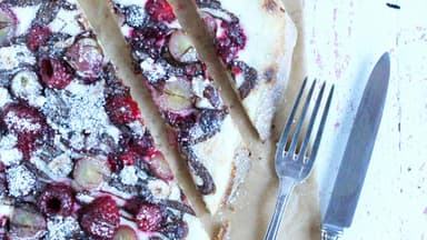 Flammkuchen Nutella Beeren
