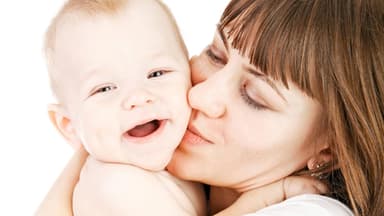 Frau mit Baby