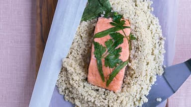 Gekräuterter Lachs