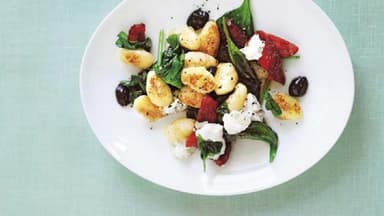 Gnocchi mit Spinat und Ofentomaten