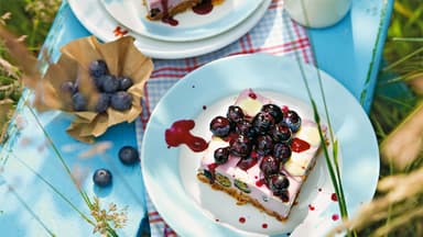 Heidelbeer-Frischkäse-Torte