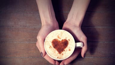 Kaffee mit Herzen 