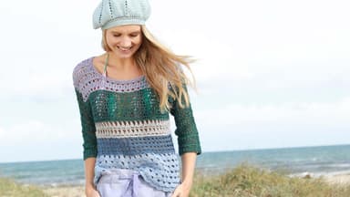 Häkelanleitung Mustermix-Pulli
